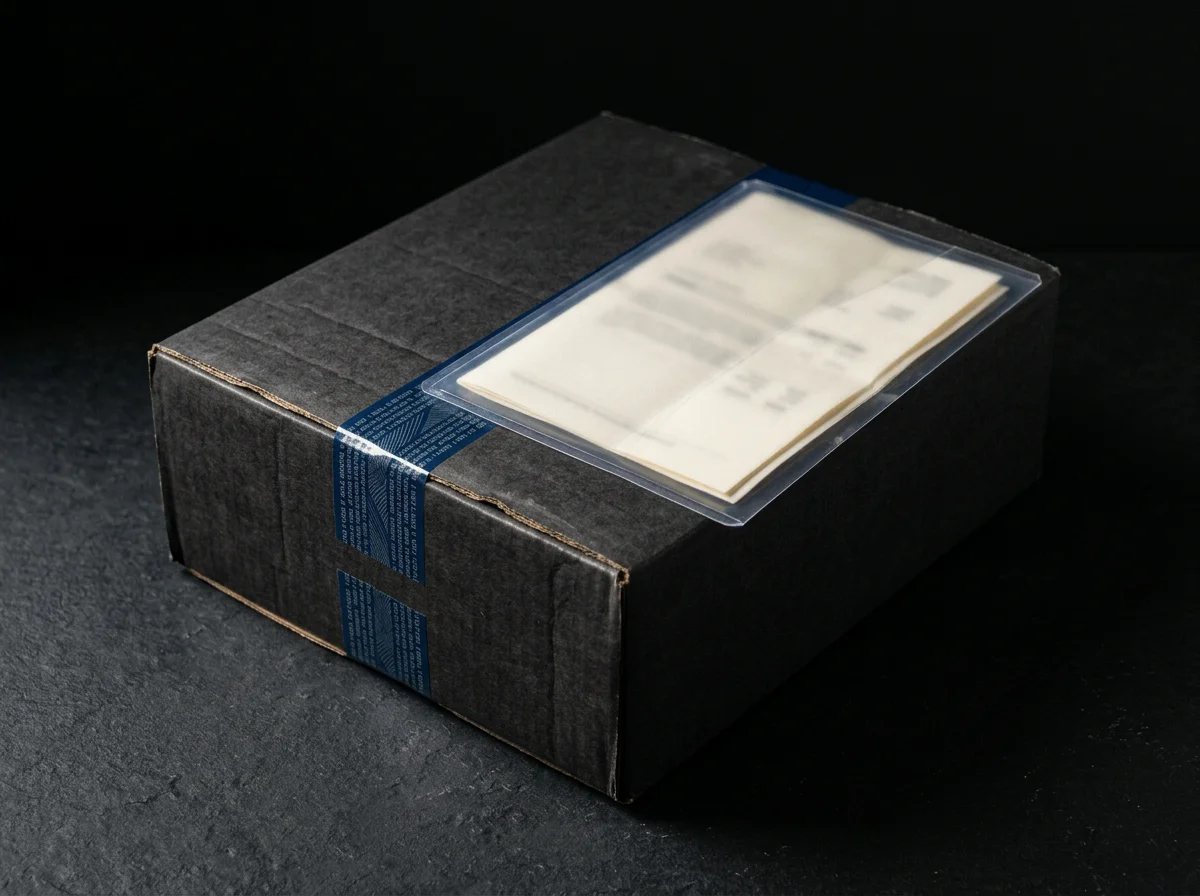 A sealed, tracked and fully insured gemstone parcel in transit