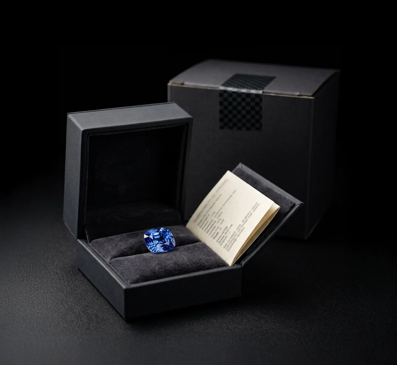 Insured, tracked worldwide delivery of a Ceylon gemstone