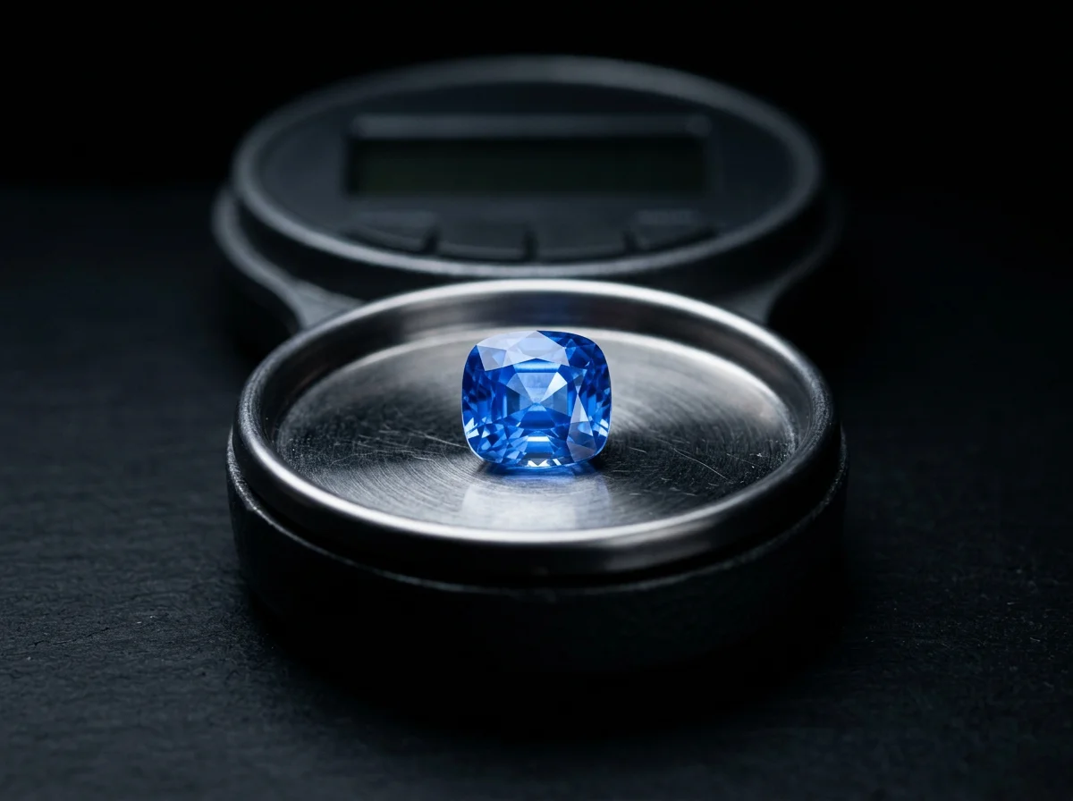 A vivid blue Ceylon sapphire, colour first